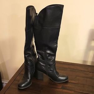 Black Leather Riding boots size 7